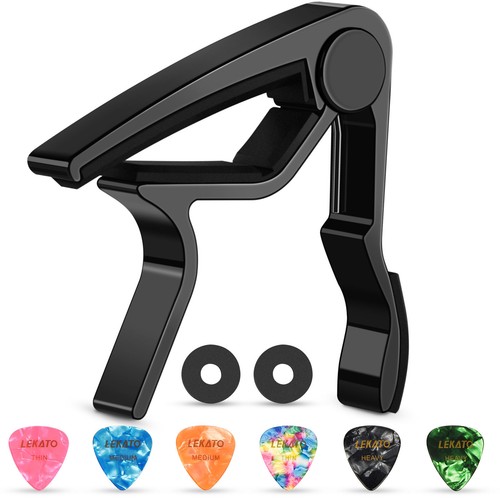Electric acoustic guitar - guitar, capo